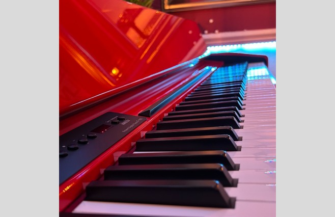 Roland F110 Red Digital Piano, Used - Complete Package (SN:Z1B0427) - Image 5